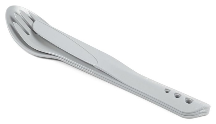 Вилка, ложка, нож Lifeventure Ellipse Cutlery light grey