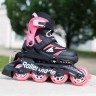 Комплект роликовые коньки Rollerblade Microblade black-pink + защита Фото - 7