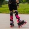 Комплект роликовые коньки Rollerblade Microblade black-pink + защита Фото - 8