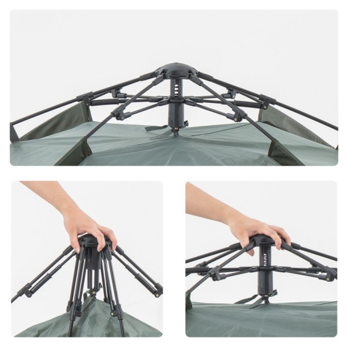 Намет тримісний автоматичний Naturehike NH21ZP008, оливково-зелений