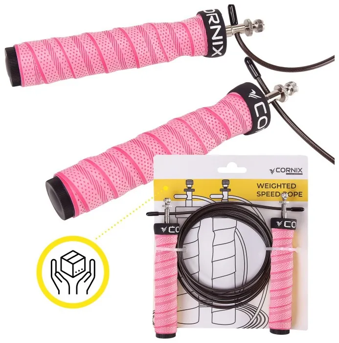 Скакалка скоростная для кроссфита Cornix Speed Rope Pro XR-0520 Pink