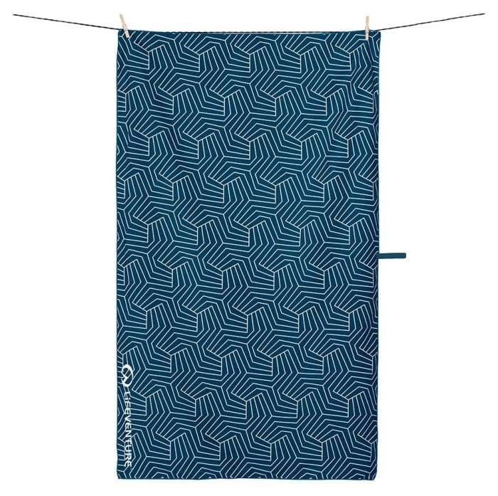 Рушник Lifeventure Soft Fibre Printed Navy Giant, укр, укр