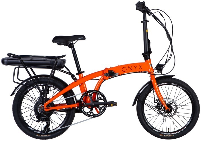 Велосипед з електроприводом 20" AL Dorozhnik eONYX DD FR рама-11" 48B 12.5А*г 500Вт помаранчевий YS 7421 2025, укр, укр