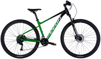 Велосипед AL 29" Leon TN 80 HDD рама-17" черный с зеленым 2025