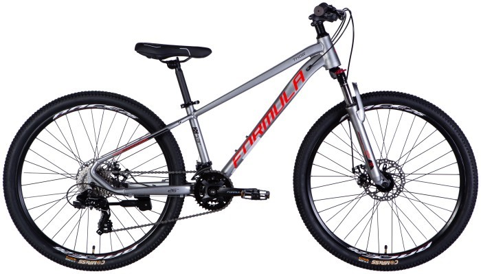 Велосипед AL 26" Formula THOR DD CS рама-13" сріблясто-червоний 2025, укр, укр