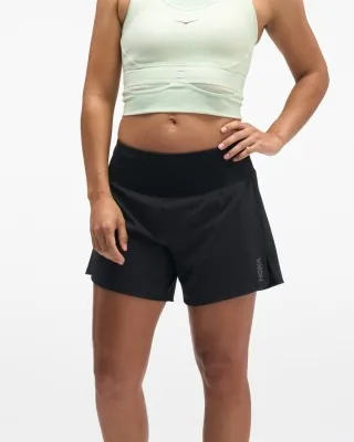 Шорты для бега HOKA ( 1175860-BLK ) W Glide Short 5'' 2in1