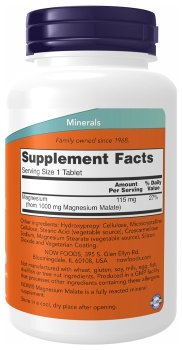 Magnesium Malate 1000mg - 180 tabs