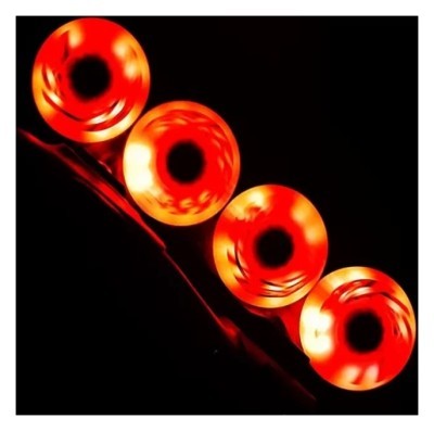 Колесо для роликов, светящиеся Flying Eagle Lazer Sliders красные 76 мм