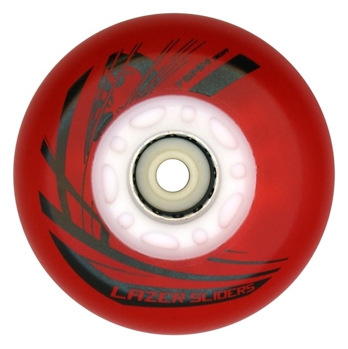 Колесо для роликів, що світяться Flying Eagle Lazer Sliders червоні 76 мм, укр, укр