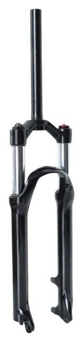 Вилка 26" Амортизаційна з локаутом повітряна система AL 1-1/8 шток-260мм безрізьбова travel-120мм disc під ексцентрик чорний LJ845s, укр, укр