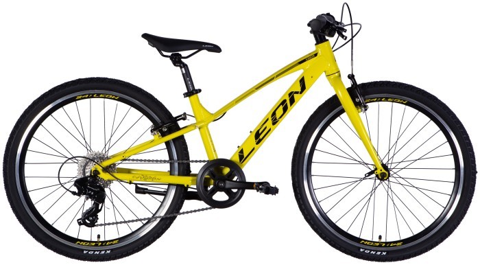 Велосипед AL 24" Leon JUNIOR Vbr CS рама-12" жовтий з чорним 2025, укр, укр
