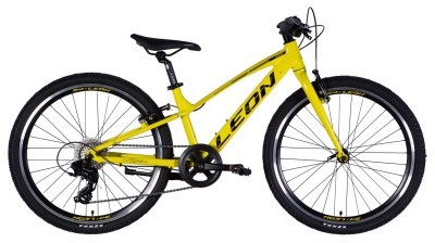Велосипед AL 24&quot; Leon JUNIOR Vbr CS рама-12&quot; жовтий з чорним 2025