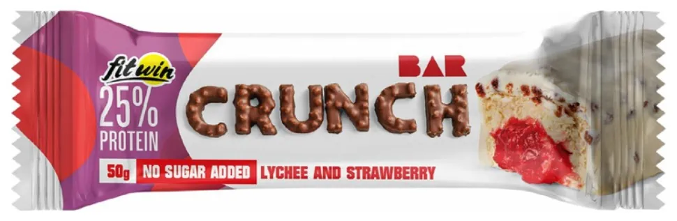 Crunch Bar - 12x50g Lychee and Strawberry