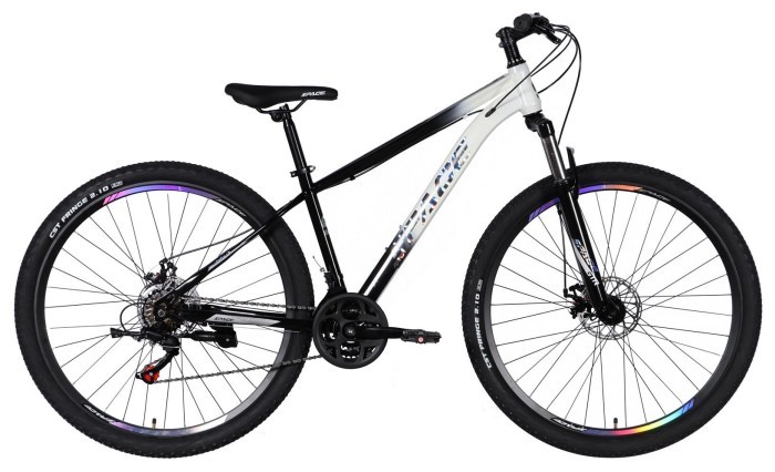 Велосипед ST 29" SPACE MARS DD FR рама-16" черный с белым 2026