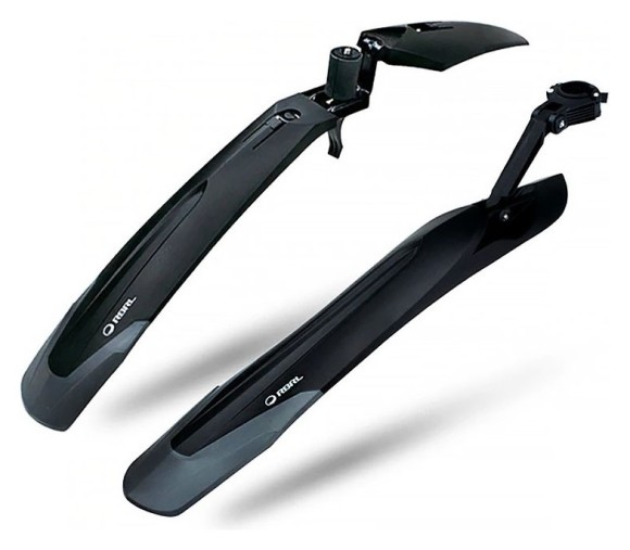 Крыло 24-29" RBRL RL-910F/R быстросъемное (крепл. на корону вилки и подседел.) черн.