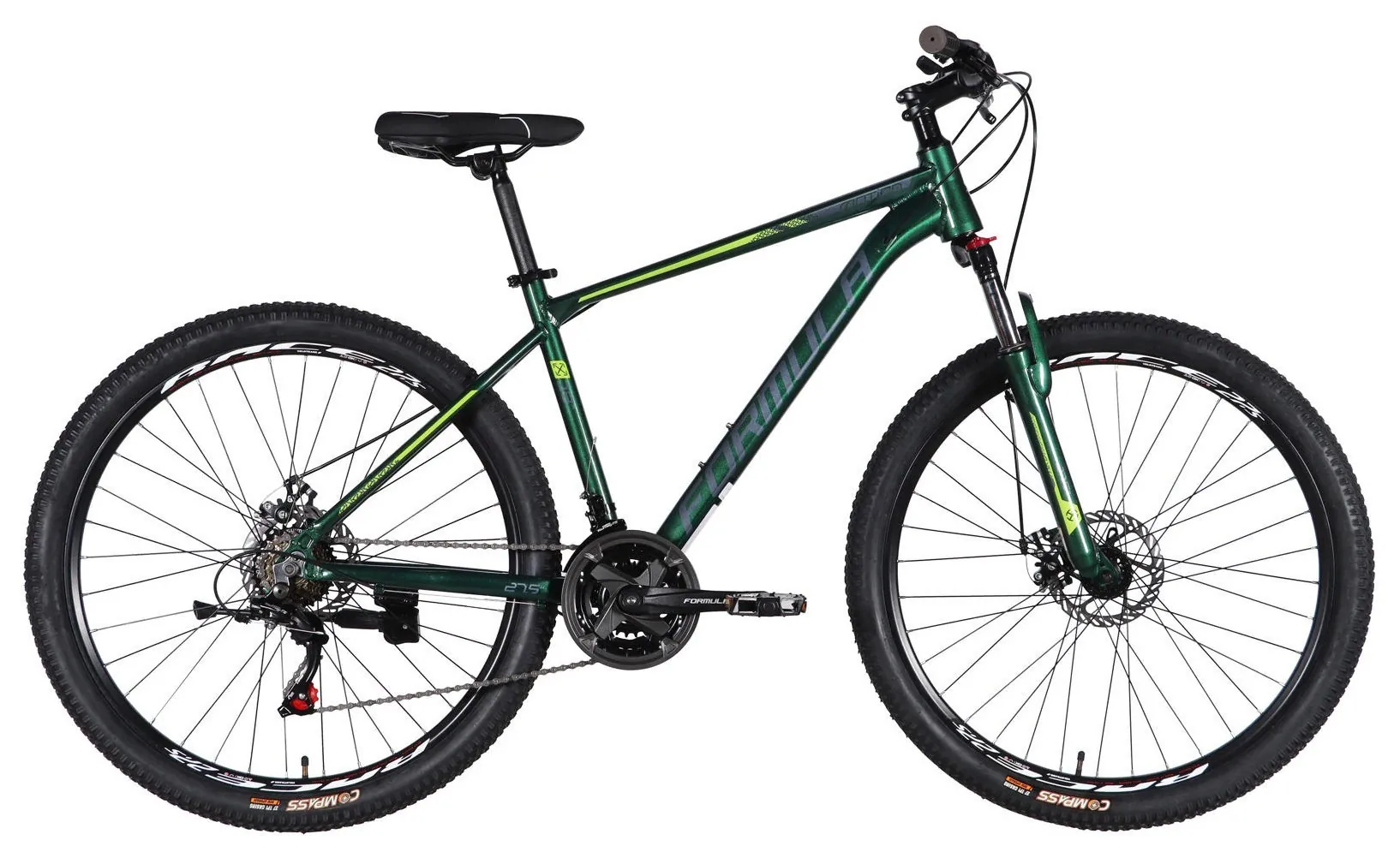 Велосипед AL 27.5" Formula MOTION DD FR рама-18" зелений 2026 (OPS-FR-27.5-303)