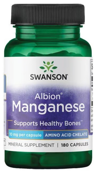 Albion Manganese 10mg - 180 caps