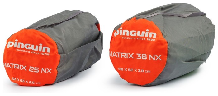 Самонадувающийся коврик Pinguin Matrix NX, 193x63x2.5см, Orange