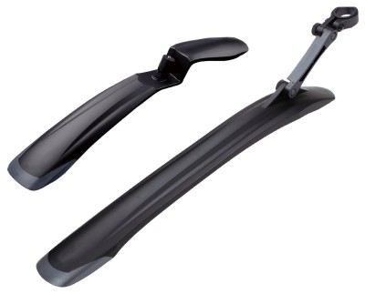Крыло пер+зад 26"-29" Green Cycle MFR-87, быстросъемное крепление, гибкие боковины, вес 316 грамм, дл. пер 580 мм, дл. зад 555 мм, черные