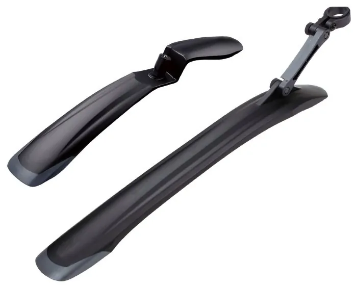 Крыло пер+зад 26"-29" Green Cycle MFR-87, быстросъемное крепление, гибкие боковины, вес 316 грамм, дл. пер 580 мм, дл. зад 555 мм, черные