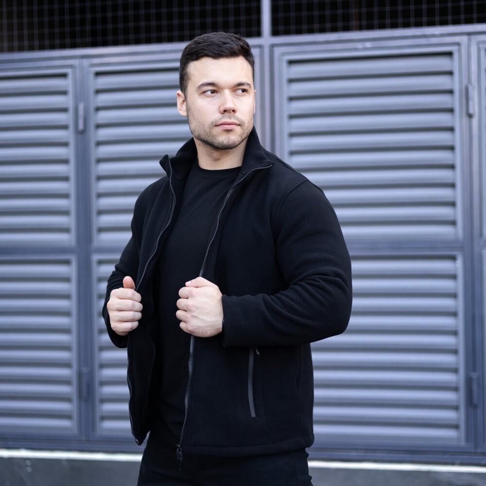 Толстовка флісова Pobedov Voin Чорний 2XL BLto2 5402XLba