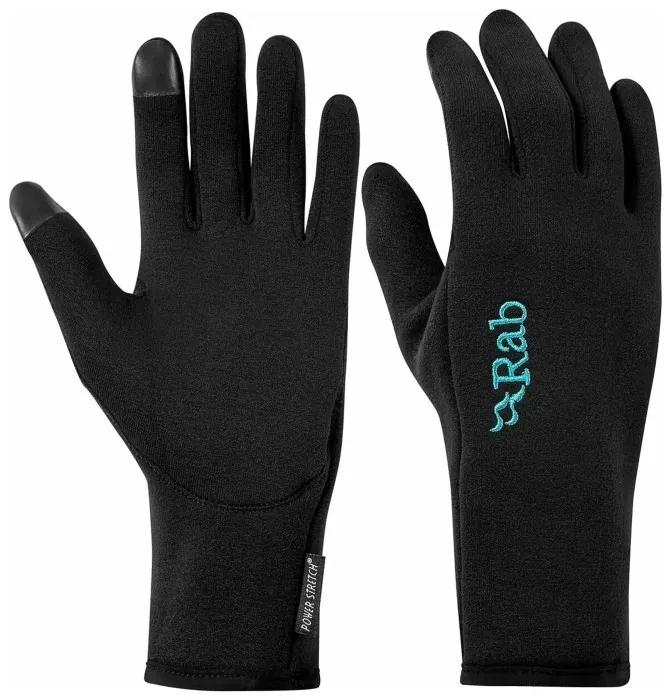 Рукавички Rab Power Stretch Contact Glove Wmns, Black, L