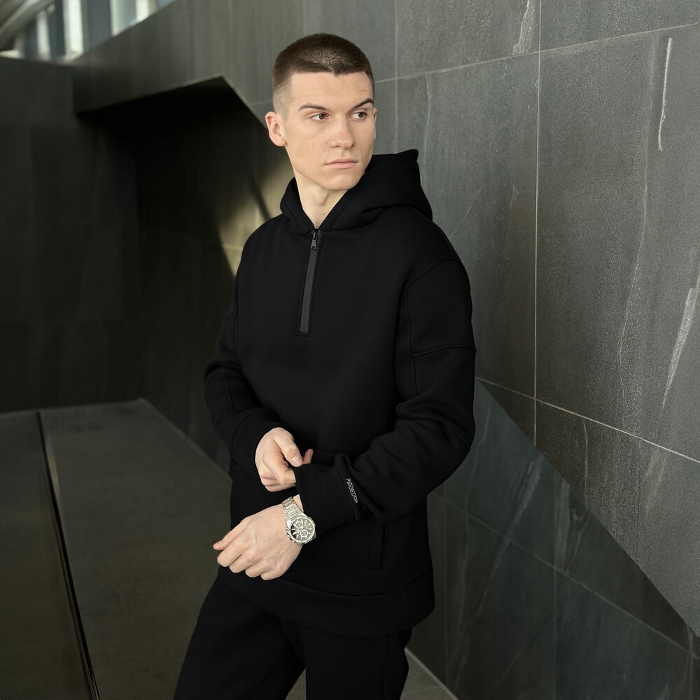 Тепле чоловіче худі зимове чорне Pobedov Concord