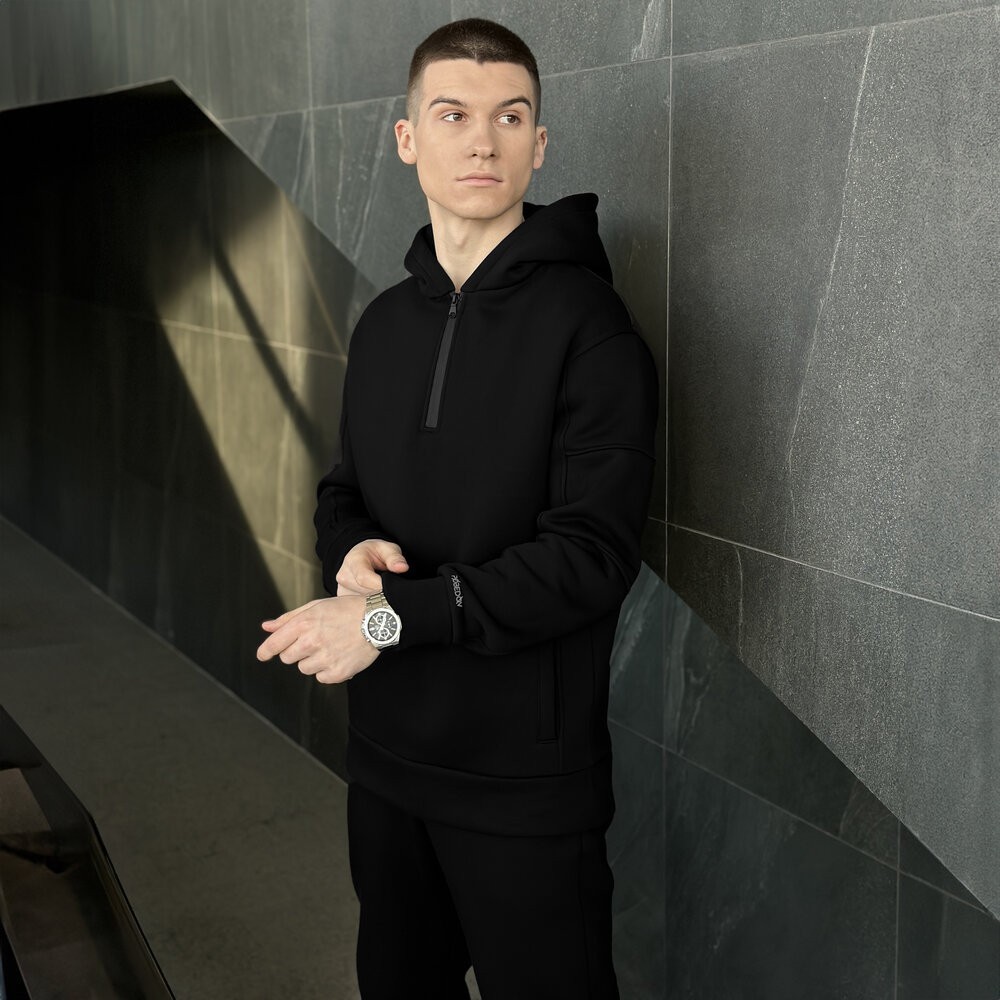 Тепле чоловіче худі зимове чорне Pobedov Concord