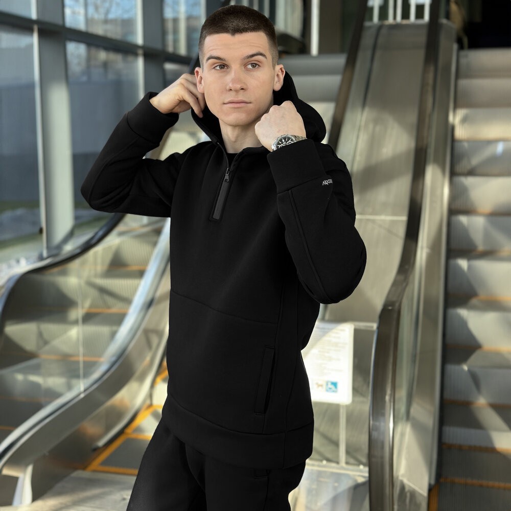Тепле чоловіче худі зимове чорне Pobedov Concord