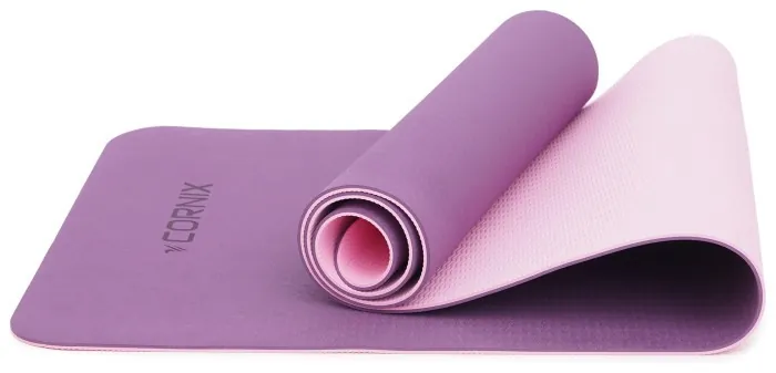 Коврики спортивные Cornix TPE 183 x 61 x 0.6 см для йоги и фитнеса XR-0007 Plum/Rose