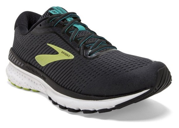 Кросівки чоловічі Brooks ADRENALINE GTS M 48.5 (14.0US) Black/lime/blue grass (1103071D018), укр