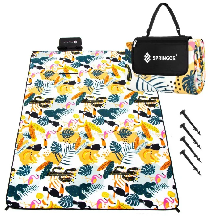 Коврик для пикника и кемпинга Springos 200 x 200 см складной PM043