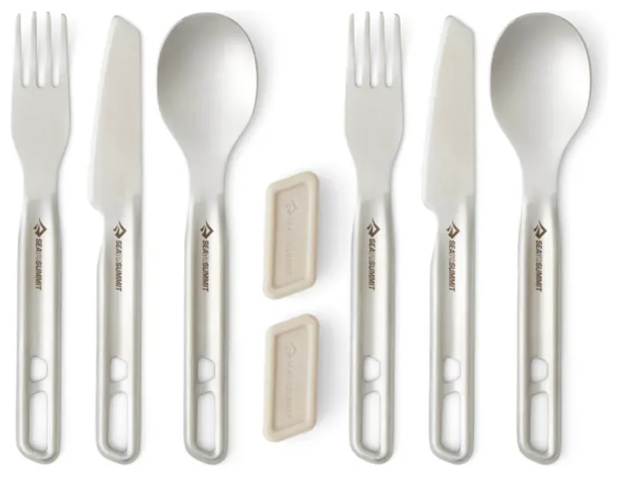 Набір столового приладдя Sea to Summit Detour Stainless Steel Cutlery Set 2P 6 предметів