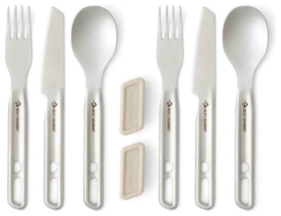 Набір столового приладдя Sea to Summit Detour Stainless Steel Cutlery Set 2P 6 предметів (SHM_STS ACK036021-121802)