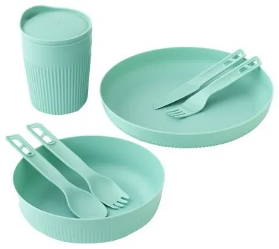 Набір посуду Sea to Summit Passage Dinnerware Set, 1P, 7 Piece, Aqua Sea Blue