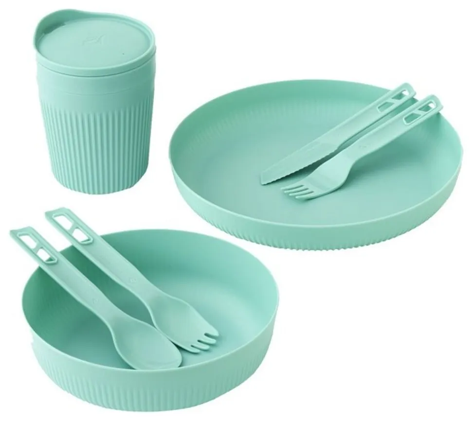 Набір посуду Sea to Summit Passage Dinnerware Set, 1P, 7 Piece, Aqua Sea Blue (SHM_STS ACK037051-120219)