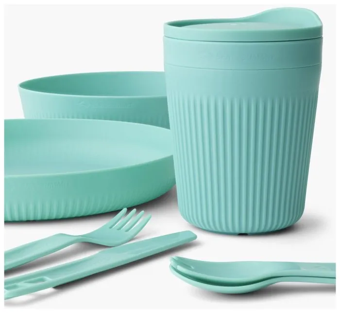 Набір посуду Sea to Summit Passage Dinnerware Set, 1P, 7 Piece, Aqua Sea Blue
