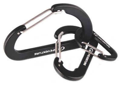 Комплект карабинов Lifeventure Karabiners black