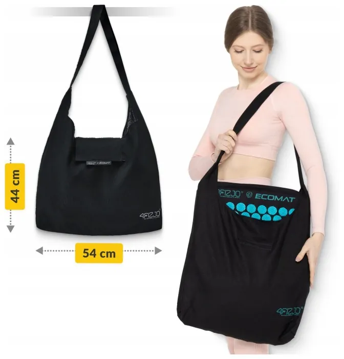 Килимок акупунктурний з подушкою 4FIZJO Eco Mat XL Аплікатор Кузнєцова Black/Blue (P-5907739317452)