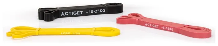 Еспандер-петля Actiget Power Band 2-25 кг (резина для фітнесу та спорту) набір 3 шт ACT0047