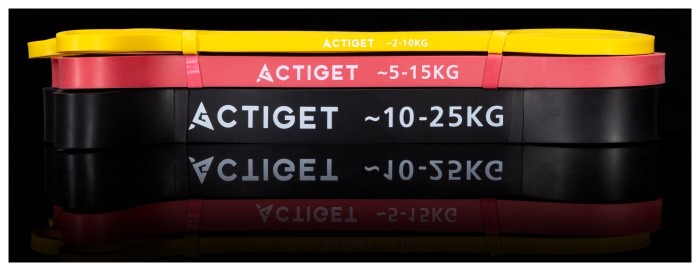 Еспандер-петля Actiget Power Band 2-25 кг (резина для фітнесу та спорту) набір 3 шт ACT0047