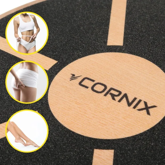 Балансувальна платформа Cornix кругла, дерев'яна XR-0502