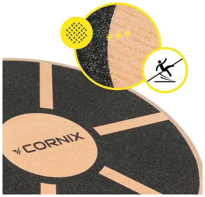 Балансувальна платформа Cornix кругла, дерев'яна XR-0502