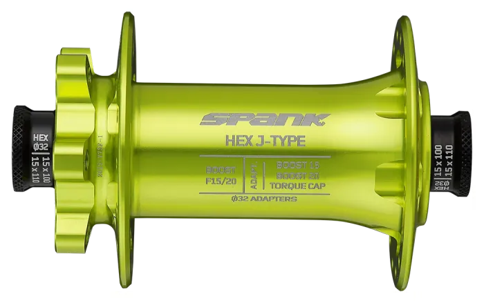 Втулка передняя SPANK HEX J-TYPE Boost F15/20, Green
