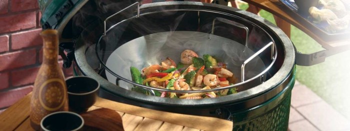 Вок стальной 43см Carbon Steel Wok Big Green Egg 120779