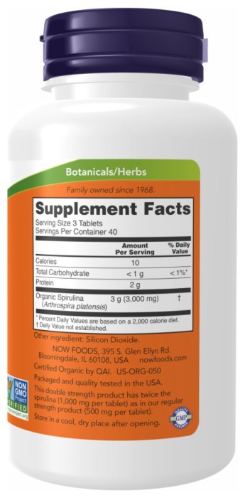 Spirulina 1000 mg - 120 tabs