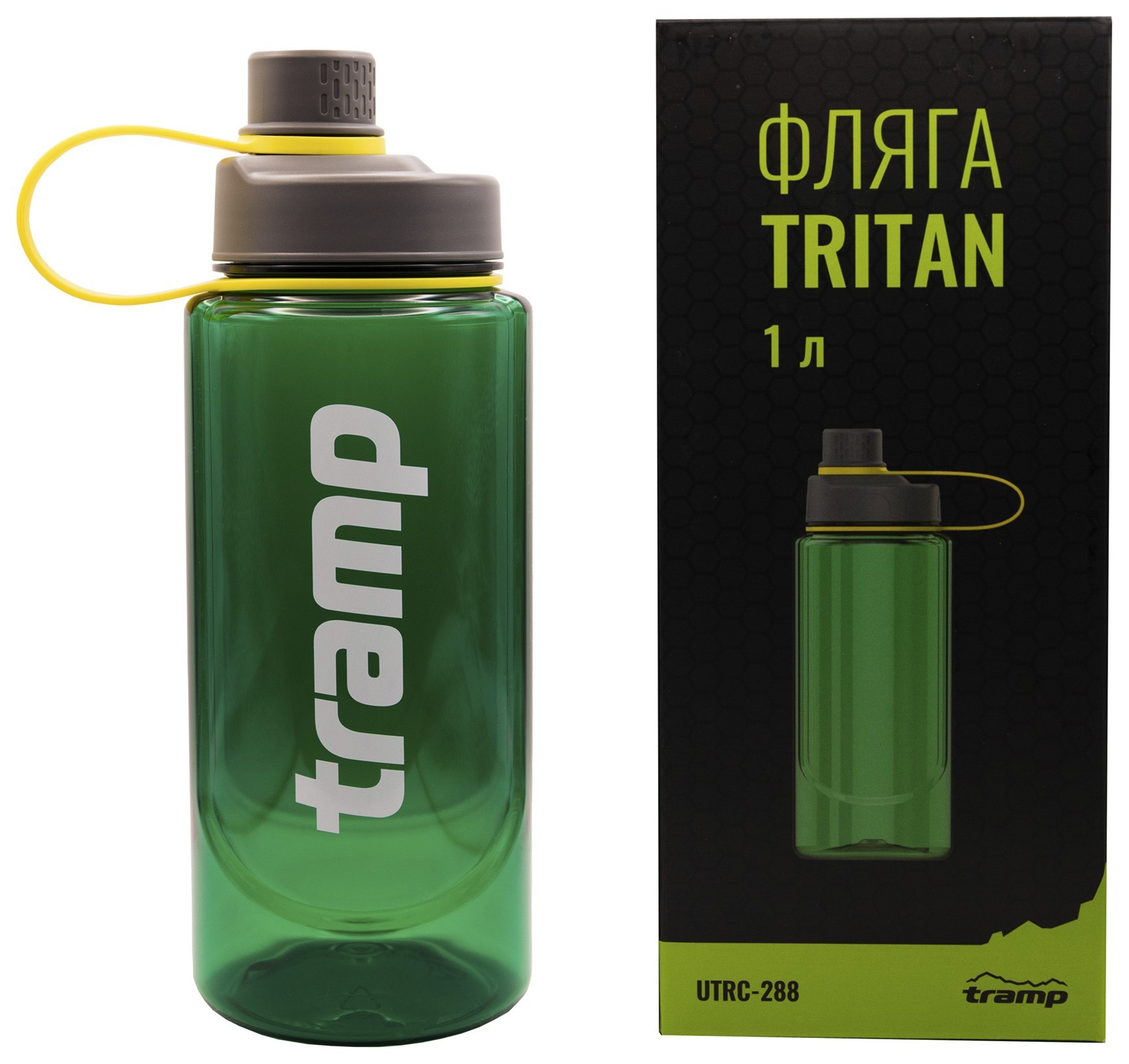 Фляга Тритан Tramp 1л. Green UTRC-288, укр, укр