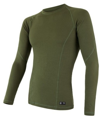 Термофутболка мужская Sensor Merino DF LS safari 17200031, SM11M-safari