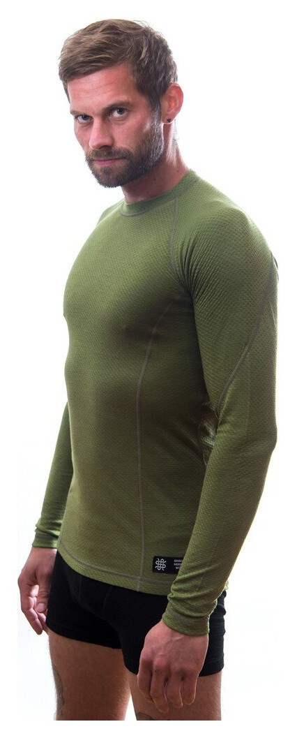 Термофутболка мужская Sensor Merino DF LS safari 17200031, SM11M-safari