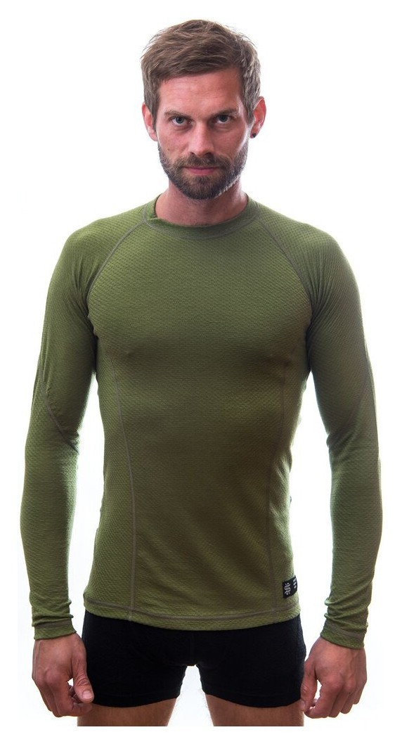 Термофутболка мужская Sensor Merino DF LS safari 17200031, SM11M-safari